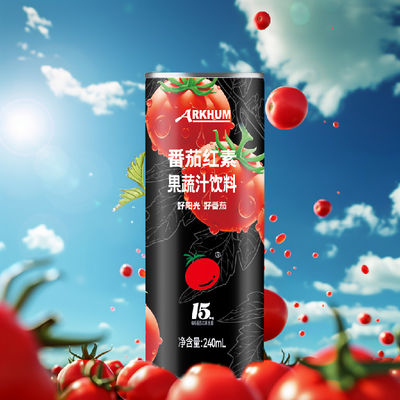 품질 꿀 토마토 과일 주스 3% 에너지 12.4g 탄수화물 100ml 당 공장